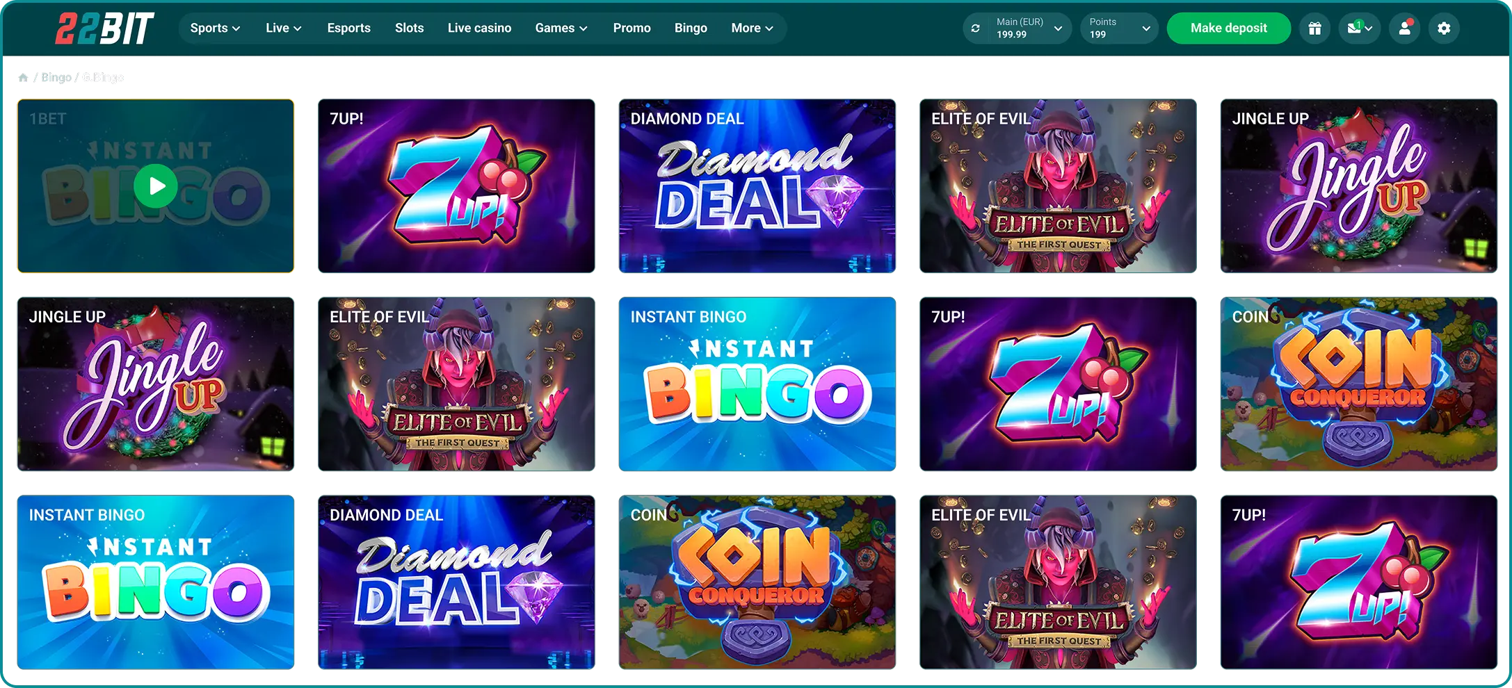 22Bit Casino Spielautomaten